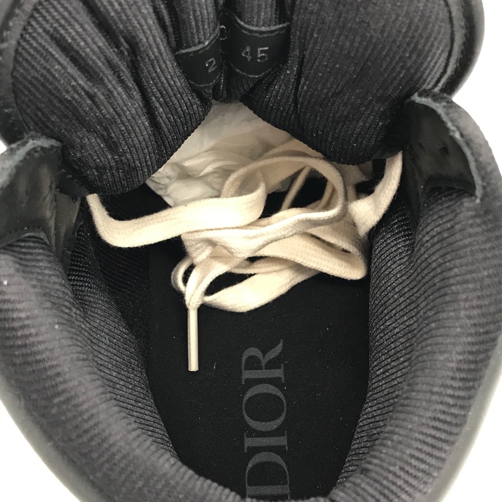 Authentic DIOR Black Smooth Calfskin Sneakers - Picture 7 of 15